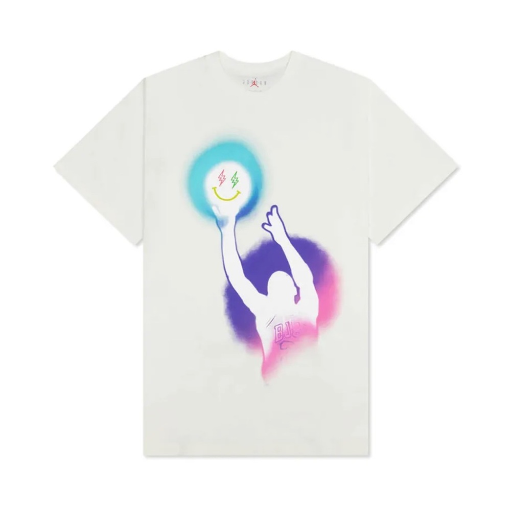 Air Jordan Men's x J Balvin SS Sail T-Shirt DR2962-133 AUTHENTIC (NEW)